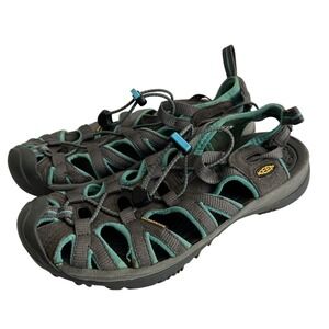 KEEN Women Water Sandals Gray Teal Waterproof H2 Outdoor Size 7.5 US 38.5 EU